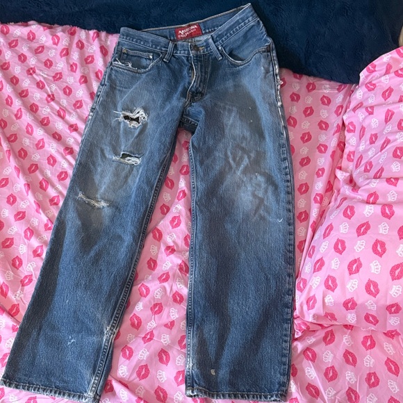 Arizona Jean Company Denim - Arizona Jean co distressed 31x30 baggy straight y2k grunge baddie